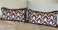 Two Custom Lumbar Pillows 202//107